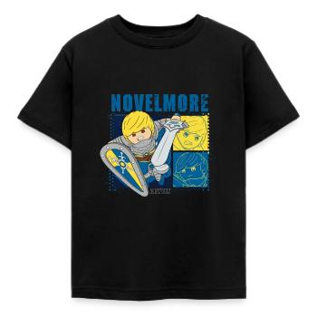 Playmobil Novelmore Prinz Arwynn - Kinder T-Shirt - Schwarz - Vorne - AI Model Kid Female (0cm)