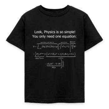 Theoretische Physik lustiger Spruch Geschenkidee - Kinder T-Shirt - Schwarz - Vorne - AI Model Kid Female (0cm)