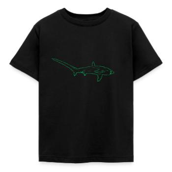 Fuchshai - Kinder T-Shirt - Schwarz - Vorne - AI Model Kid Female (0cm)