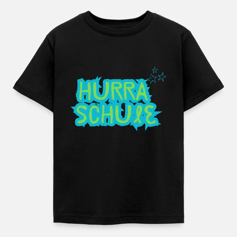 Endlich Schule - Kinder T-Shirt - Schwarz