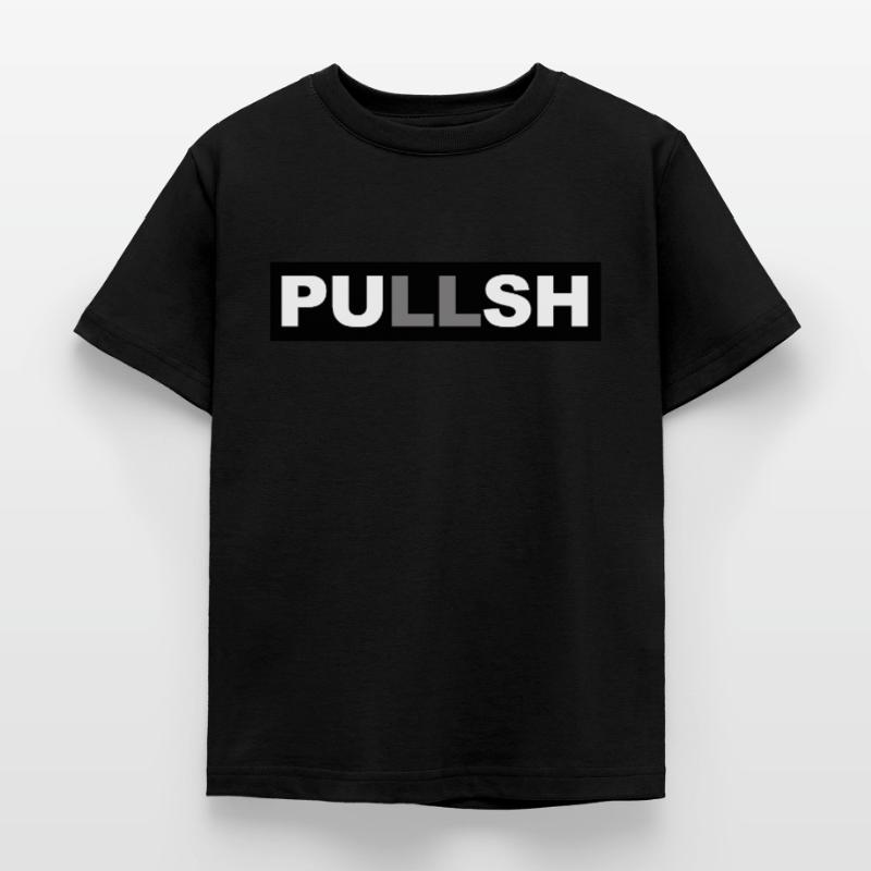 Pullsh - Push and Pull - Cleveres Design Kinder T-Shirt