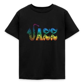Jazz - Kinder T-Shirt - Schwarz - Vorne - AI Model Kid Female (0cm)