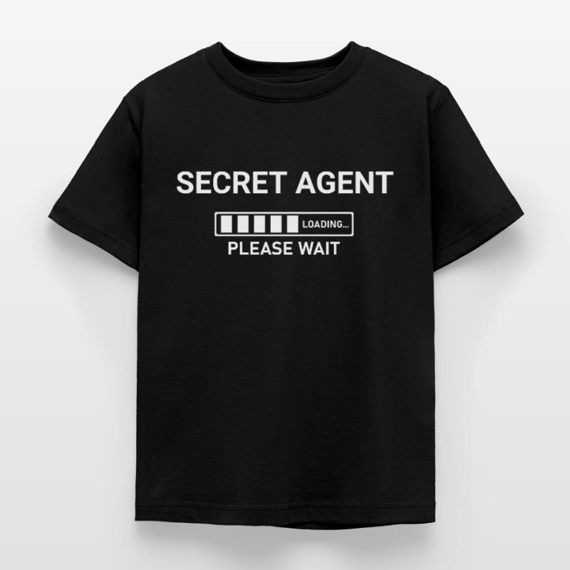 Secret Agent Loading Please Wait Kids' T-Shirt