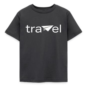 Voyage - Le motif pour tous les fans de voyage - T-shirt Enfant - charbon - Devant - AI Model Kid Female (0cm)