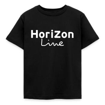 Horizon Line - Kids' T-Shirt - black - Front - AI Model Kid Female (0cm)