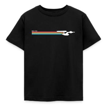 Star Trek The Original Series NCC-1701 Rainbow - Kids' T-Shirt - black - Front - AI Model Kid Female (0cm)