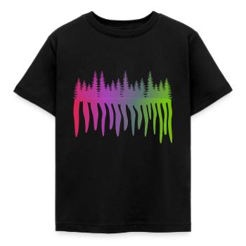 Flux forestiers - T-shirt Enfant - noir - Devant - AI Model Kid Female (0cm)