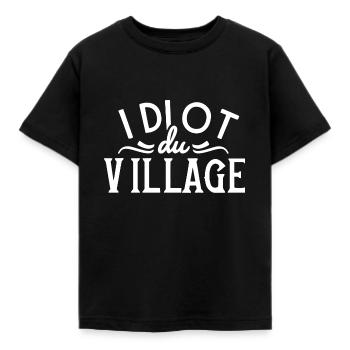 Idiot du village - T-shirt Enfant - noir - Devant - AI Model Kid Female (0cm)