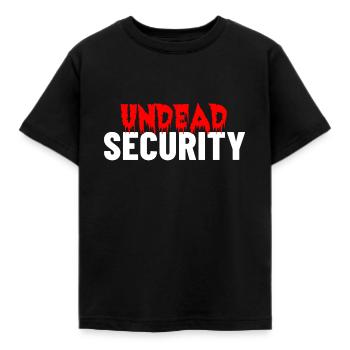 Halloween Undead Security - Kinder T-Shirt - Schwarz - Vorne - AI Model Kid Female (0cm)