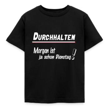 Dein Montags-Look! - Kinder T-Shirt - Schwarz - Vorne - AI Model Kid Female (0cm)