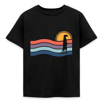 Erdmännchen - Kinder T-Shirt - Schwarz - Vorne - AI Model Kid Female (0cm)