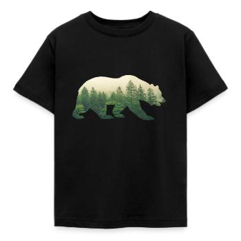 forêt - T-shirt Enfant - noir - Devant - AI Model Kid Female (0cm)
