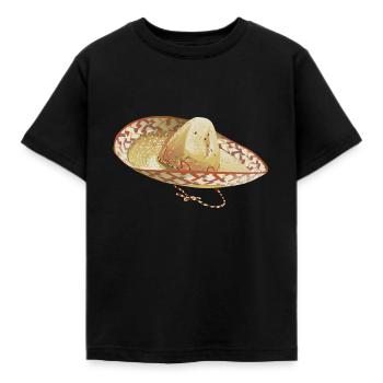 Sombrero // Illustration - Kids' T-Shirt - black - Front - AI Model Kid Female (0cm)