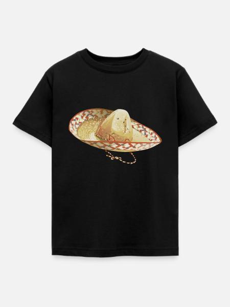 Sombrero // Illustration - Kinder T-Shirt - Schwarz