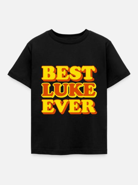 Lukas-Vorname, lustiges Geschenk - Kinder T-Shirt - Schwarz