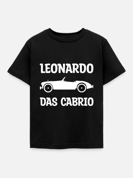 Leonardo das Caprio Geschenk - Kinder T-Shirt - Schwarz
