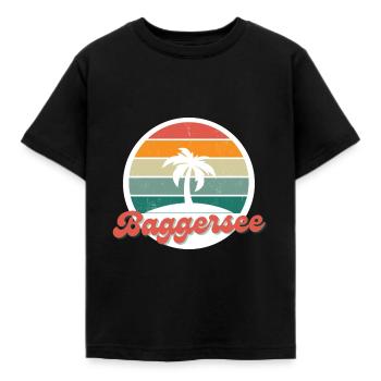 Baggersee Insel - Kinder T-Shirt - Schwarz - Vorne - AI Model Kid Female (0cm)