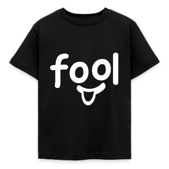 Imbécile - idiot - T-shirt Enfant - noir - Devant - AI Model Kid Female (0cm)