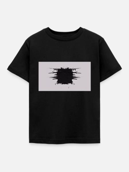 Splitter-Würfel - Kinder T-Shirt - Schwarz