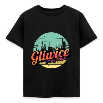 Gliwice Upper Silesia - Kids' T-Shirt - black - Front - AI Model Kid Female (0cm)