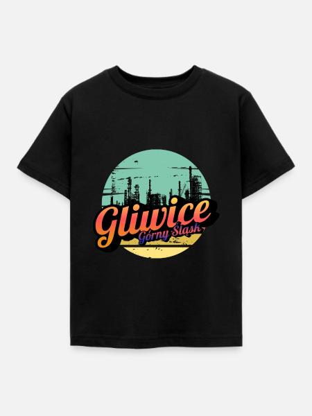 Gliwice Haute-Silésie - T-shirt Enfant - noir