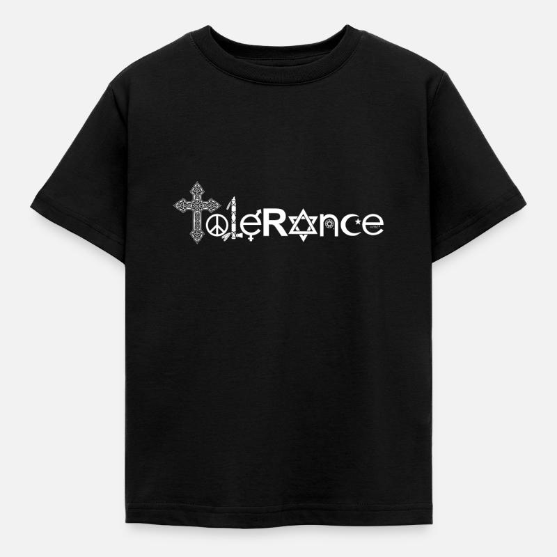 Tolerance - Meinungsfreiheit Geschenkidee - Kinder T-Shirt - Schwarz