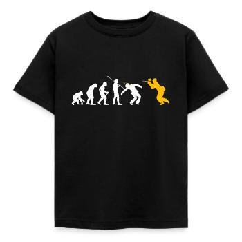 Paintball Evolution Funny Paintball Gift - Kids' T-Shirt - black - Front - AI Model Kid Female (0cm)