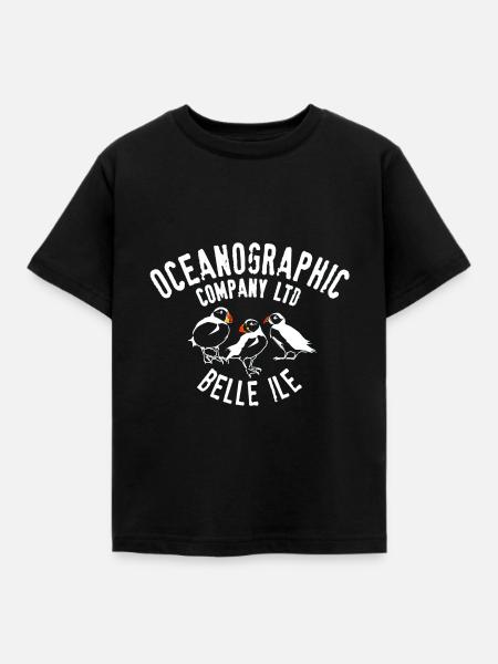 Ozeanographische Belle Ile - Kinder T-Shirt - Schwarz