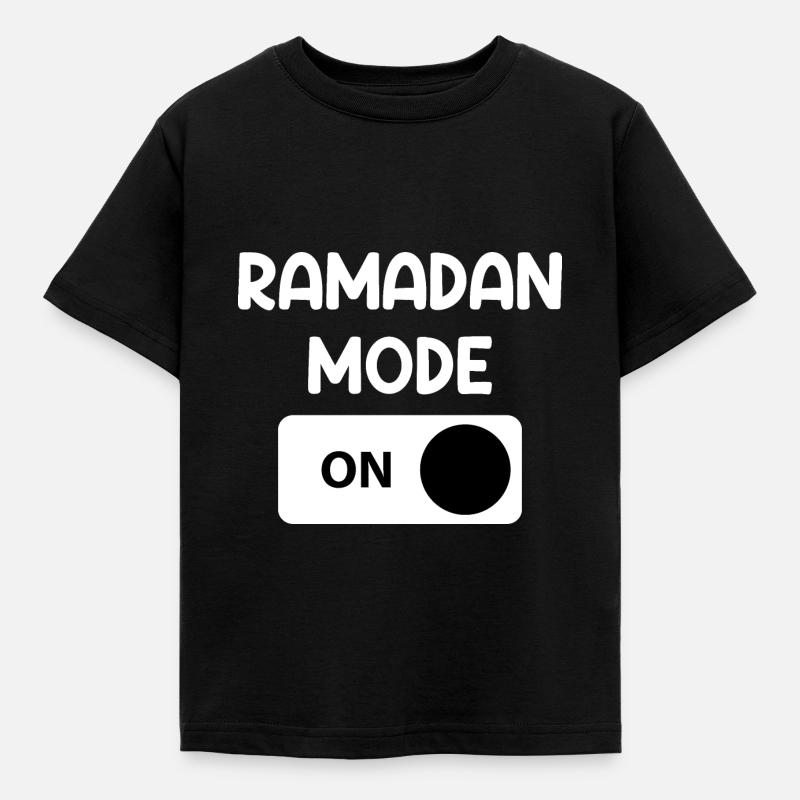 Ramadan Mode On - Kids' T-Shirt - black