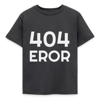 404 Error - Kids' T-Shirt - dark grey - Front - AI Model Kid Female (0cm)