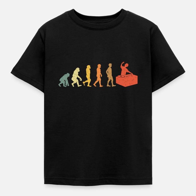 DJ Evolution vintage rétro - T-shirt Enfant - noir