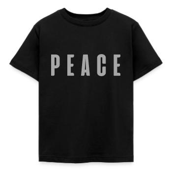 PEACE - T-shirt Enfant - noir - Devant - AI Model Kid Female (0cm)