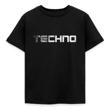 Techno Minimal House Electro Music Gifts - Kids' T-Shirt - black - Front - AI Model Kid Female (0cm)