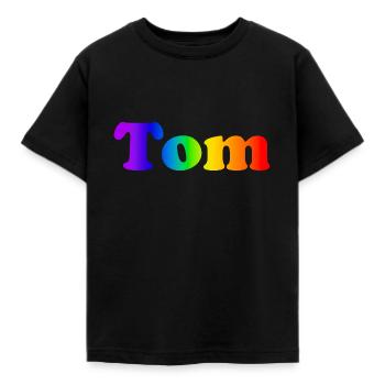 Tom - T-shirt Enfant - noir - Devant - AI Model Kid Female (0cm)