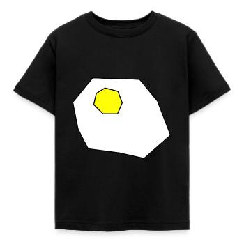 Egg - Kids' T-Shirt - black - Front - AI Model Kid Female (0cm)