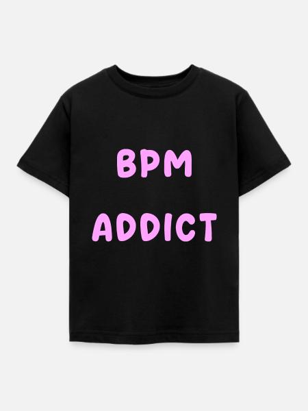 BPM Techno Musik Teuf - Kinder T-Shirt - Schwarz