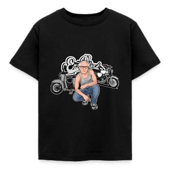 Schwalbe S51 Erich // Illustration - T-shirt Enfant - noir - Devant - AI Model Kid Female (0cm)
