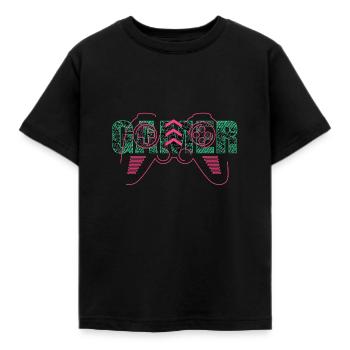 Gamer Gamer Zocken - Kids' T-Shirt - black - Front - AI Model Kid Female (0cm)