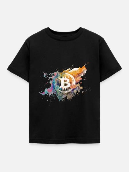 Bitcoin - Kinder T-Shirt - Schwarz
