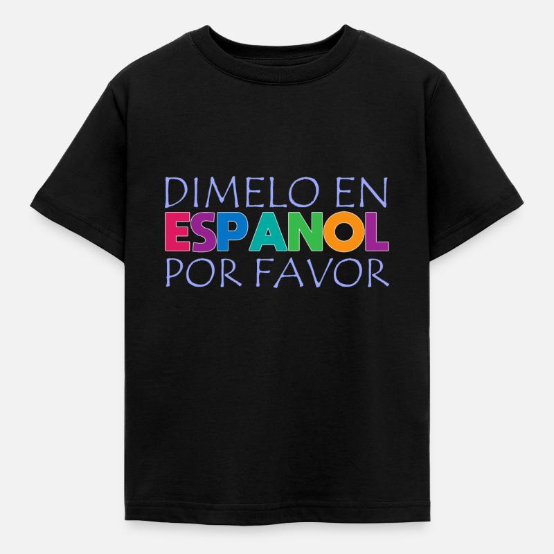 Spanisch Spanisch Lehrer Sprache - Kinder T-Shirt - Schwarz