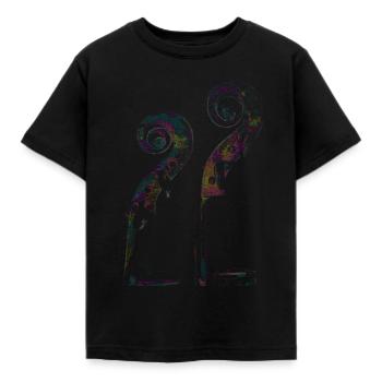 Violoncelle - T-shirt Enfant - noir - Devant - AI Model Kid Female (0cm)