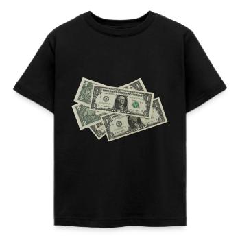 Idée de cadeau de billets - T-shirt Enfant - noir - Devant - AI Model Kid Female (0cm)