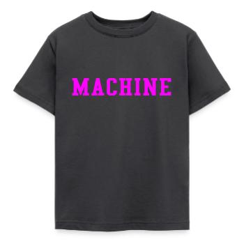 MACHINE (PINK) - T-shirt Enfant - charbon - Devant - AI Model Kid Female (0cm)