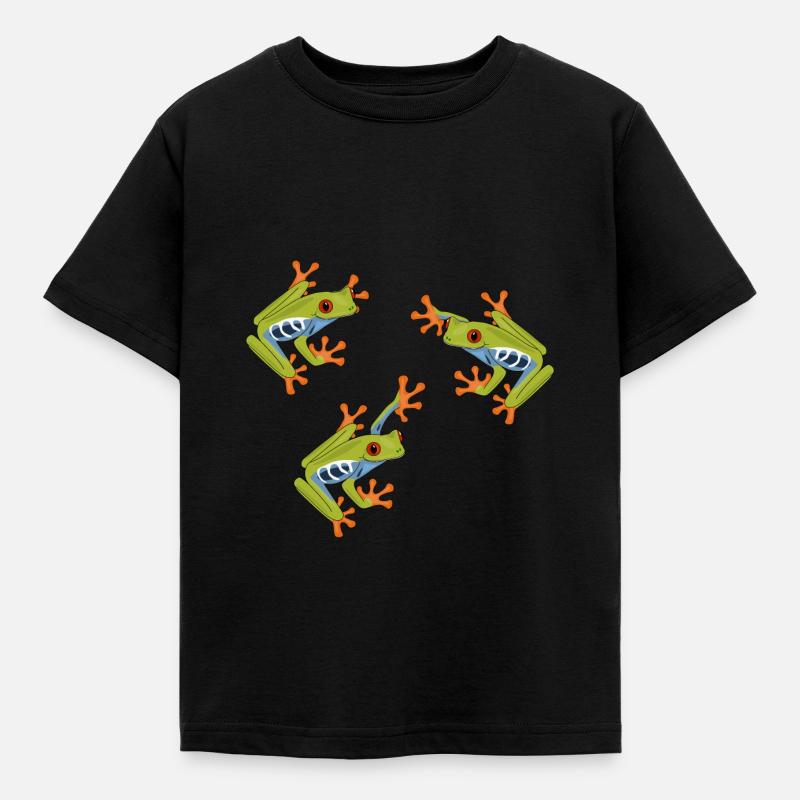 Frog roach tree frog frogs - Kids' T-Shirt - black