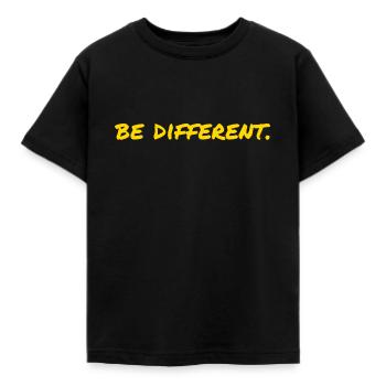 be different - Kinder T-Shirt - Schwarz - Vorne - AI Model Kid Female (0cm)