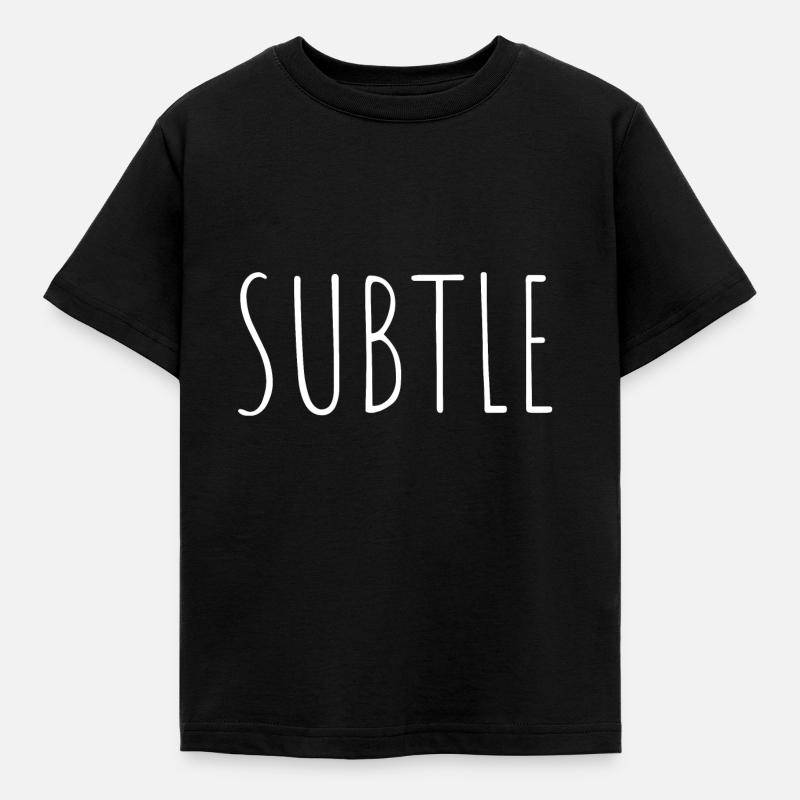 subtle - Kids' T-Shirt - black