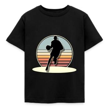 Basketball Basketballer - Kinder T-Shirt - Schwarz - Vorne - AI Model Kid Female (0cm)
