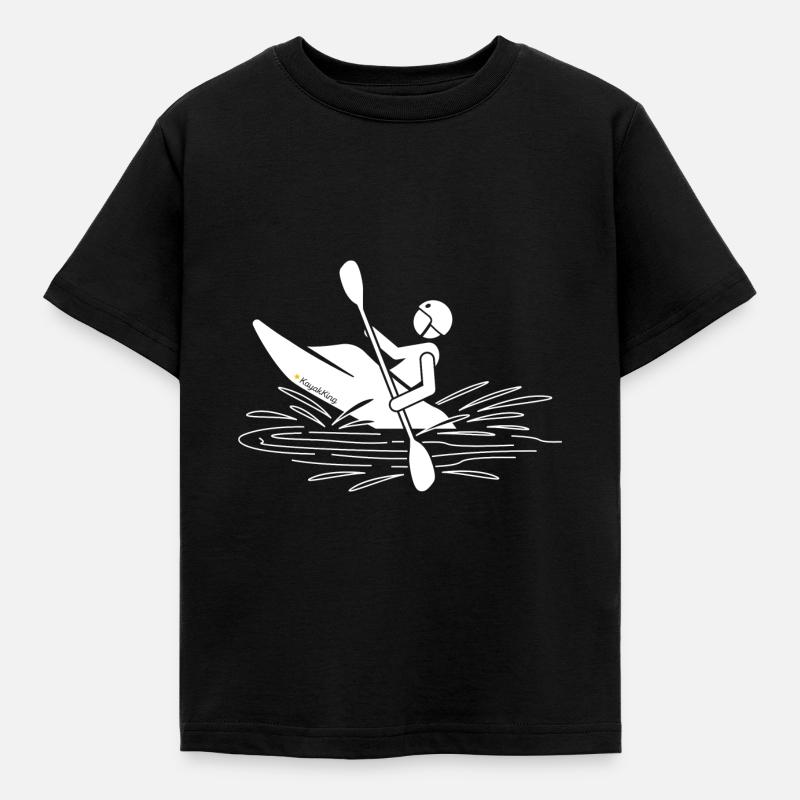 Kayak King - Message caché - Kayak Design - T-shirt Enfant - noir