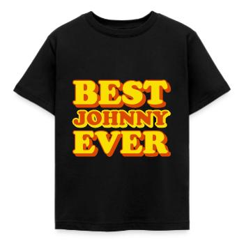 Funny gift with Johnny first name - Kids' T-Shirt - black - Front - AI Model Kid Female (0cm)