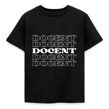 Docent Guide Teacher Instructor Lecturer - Kids' T-Shirt - black - Front - AI Model Kid Female (0cm)